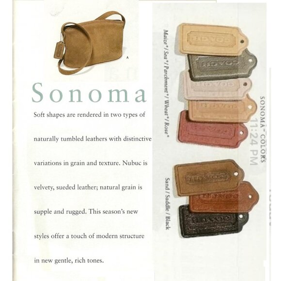 Vintage Coach, Sonoma Small Zip Natural Grain - Picture 15 of 16